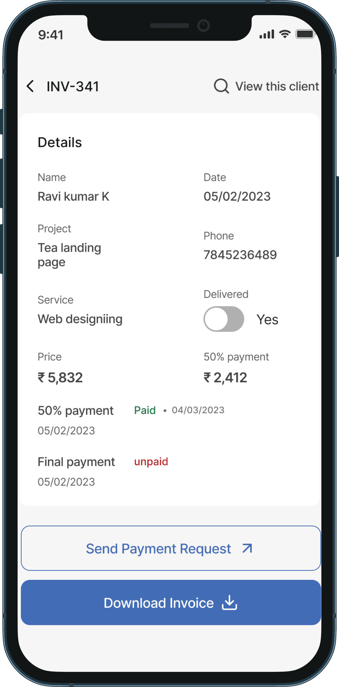 Custom Invoice Creation